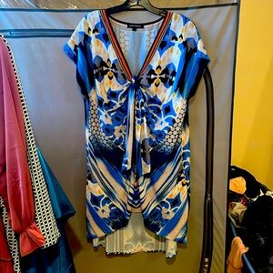 Lightweight, short sleeve, mumu style summer dress..